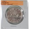 Image 1 : 1951 CANADIAN SILVER DOLLAR