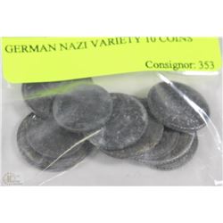 GERMAN NAZI VARIETY 10 COINS