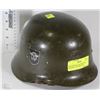 Image 1 : WWII ORIGINAL HELMET WITH ORIGINAL LEATHER LINER