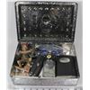 Image 1 : IRON MAIDEN TIN BOX WITH FLASK,8 BALL,KNIFE