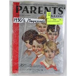 STACK OF 1930'S MAGAZINES