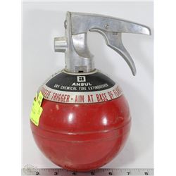 VINTAGE ROUND ANSUL DRY CHEMICAL FIRE