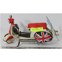 TIN BRITISH MOPED TOY