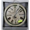 Image 1 : NEW DECORATIVE WHITE,KEY HANDS WALL CLOCK