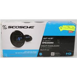 SCOSCHE 6.5"X6.75" 3WAY SPEAKERS