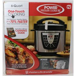 POWER PRESSURE COOKER XL ,6 QUARTS,FUSION LIFE BRA