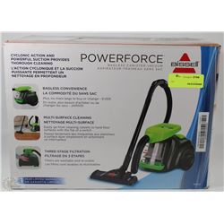 NEW BISSELL POWERFORCE BAGLESS CANISTER VACUUM