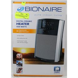 NEW BIONAIRE DIGITAL CERAMIC HEATER ,PROGRAMMABLE