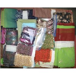 XL FLAT OF NEW  FANCY MATERIAL FOR SAREES,WITH