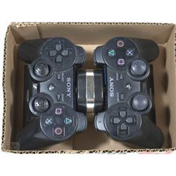TWO PS3 CORDLESS REMOTES W/2-STATION