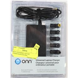 NEW UNIVERSAL LAP-TOP CHARGER,BRAND ONN