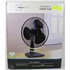 Image 1 : NEW MAINSTAYS OSCILLATING TABLE FAN  COLOUR BLACK