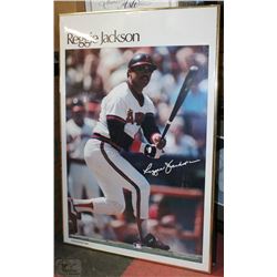 LARGE FRAMED REGGIE JACKSON PRINT (35"X24")