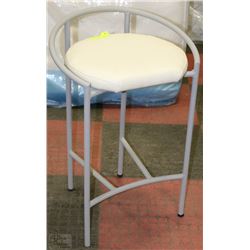 DESIGNER PADDED WHITE CHAIR