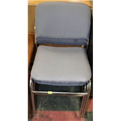 THREE STACKING CHAIRS