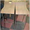 Image 1 : DESIGNER METAL & WOOD BAR CHAIRS