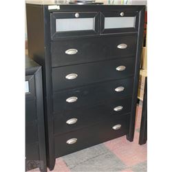 7 DRAWER WOOD HI-BOY DRESSER - ESPRESSO