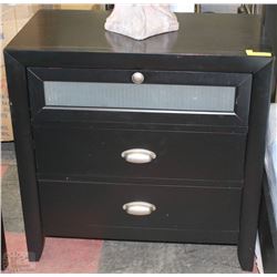 3 DRAWER WOOD NIGHT STAND - ESPRESSO