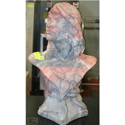 LARGE COMANCHE POTTERY TEXAS "SITTING