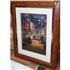 Image 1 : SHOWHOME WOOD FRAMED CITY STREET PICTURE