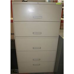 5 DRAWER FILING CABINET
