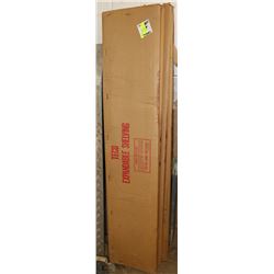 LOT OF 5 STORE RETURNS EXPANDABLE SHELVING UNITS