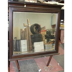 WOOD FRAMED DRESSER MIRROR