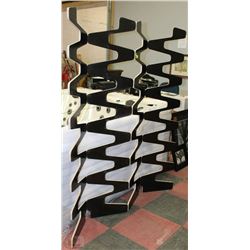 NEW MODERN DECORATIVE BLACK FINISH ROOM DIVIDER