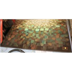 LARGE SHOWHOME ABSTRACT OIL ON CANVAS PICTURE