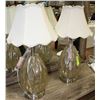 Image 1 : NEW SET OF SILVER TONE DESIGNER LAMPS & ROTATING S
