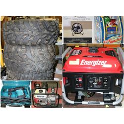 FEATURED @ 10AM ASSORTMENT OF TOOLS, HOUSEHOLD MISC