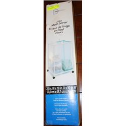 2 BIN MESH LAUNDRY SORTER