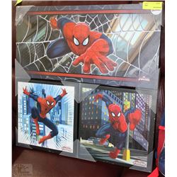 3 PC SPIDERMAN CANVAS PICTURE SET