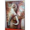 Image 1 : SHOWHOME ELEPHANT CANVAS PAINTING