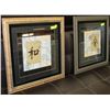 Image 1 : SET OF 2 CHINESE SYMBOL FRAMED PICTURES-