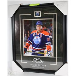 CONNOR MCDAVID FRAMED PHOTO WITH LASER CUT