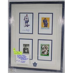 DAVE KEON, GUARANTEED AUTHENTIC AUTOGRAPH & 3