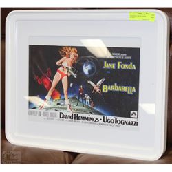 BARBARELLA MOVIE POSTER FRAMED