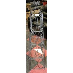 DECORATIVE METAL & GLASS SHELF -