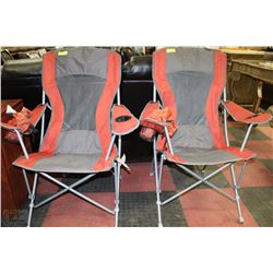PAIR OF COLLAPSIBLE CAMP CHAIRS