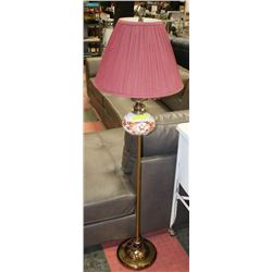 MID-CENTURY FLOOR LAMP MADE IN ENGLAND (57"H)