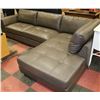 Image 1 : NEW GREY LEATHERETTE 'L' SHAPE SECTIONAL