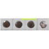Image 1 : LOT OF 4 LARGE PENNIES CANADIAN INCL 1859,1876,