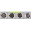 Image 1 : LOT OF 4 LARGE PENNIES CANADIAN INCL 1859,1906,