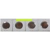 Image 1 : LOT OF 4 LARGE PENNIES CANADIAN INCL 1876,1886,