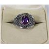 Image 1 : SS KINGSMEN CLUBS ASSOCIATION RING W/ PURPLE GEM
