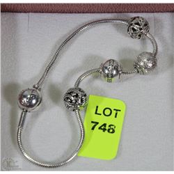 GENUINE "ESSENCE" PANDORA BRACELET STERLING SILVER