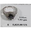 Image 1 : 14KT WHITE GOLD BLACK & WHITE DIAMOND RING SIZE 7