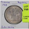 Image 1 : LARGE FRENCH INDO CHINA 1908 COIN