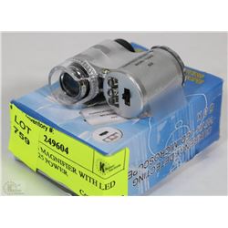 JEWELLERS MAGNIFIER WITH LED LIGHTS 10-25 POWER